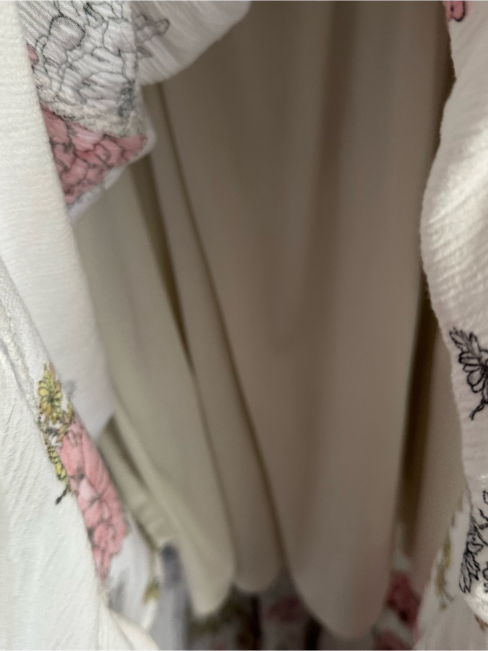 Torrid 2 midi high low dress white floral women’s 2x smocked ruffle spaghetti st - Picture 8 of 9